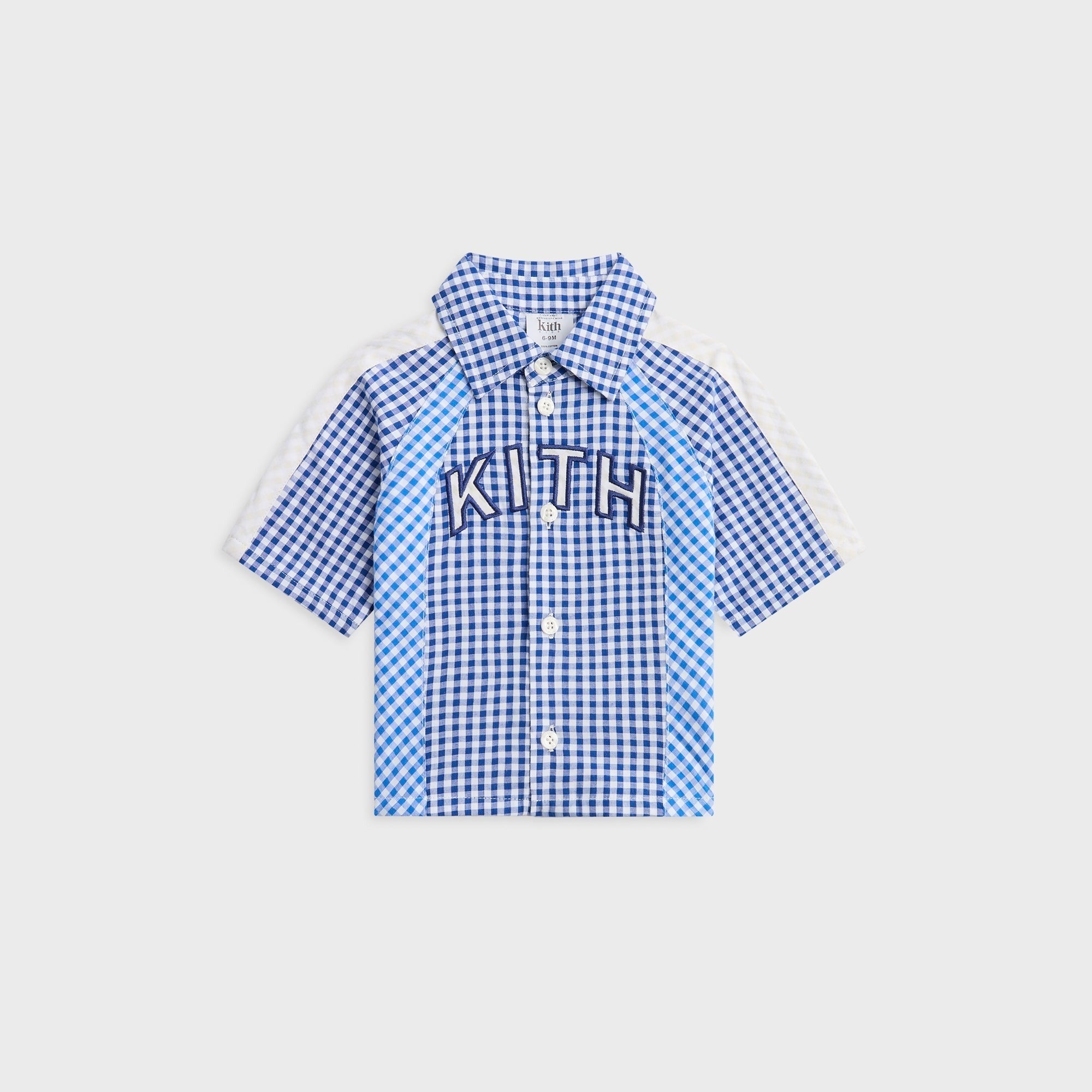 Kith Baby Color-Blocked Gingham Apollo Shirt - Layer