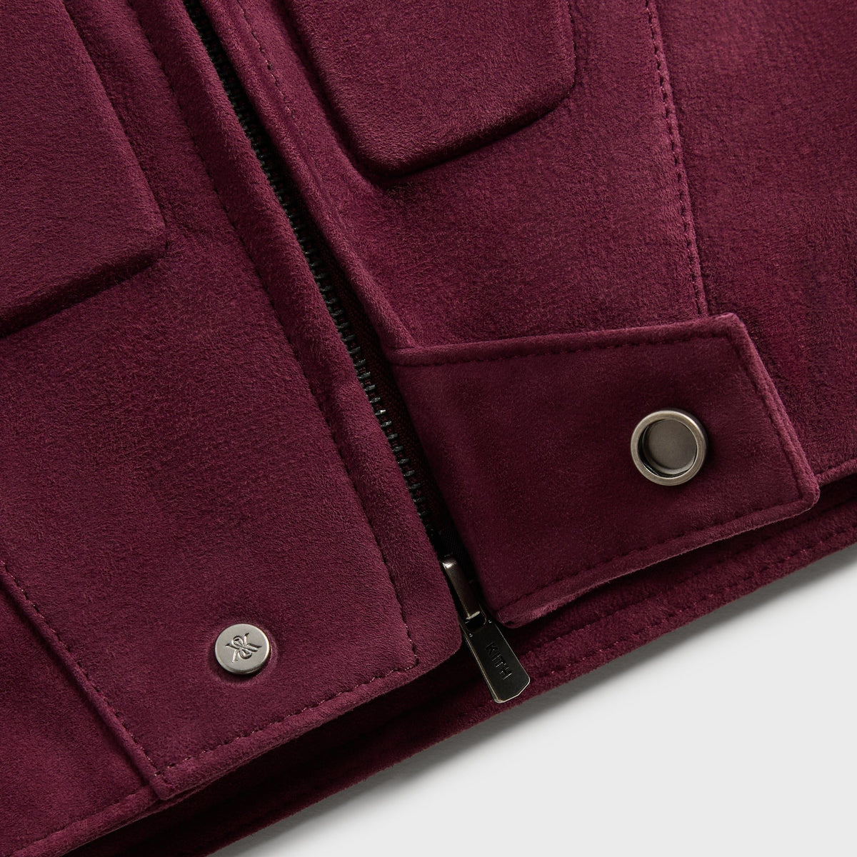 Kith Suede Wayne Moto Jacket - Magma