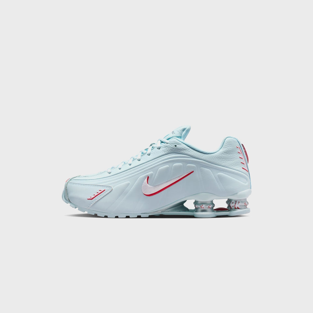 Nike Shox R4 - Glacier Blue / White / University Red / Metallic Silver