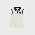 Kith Baby Knit Teagan Short Sleeve Polo Dress - Silk