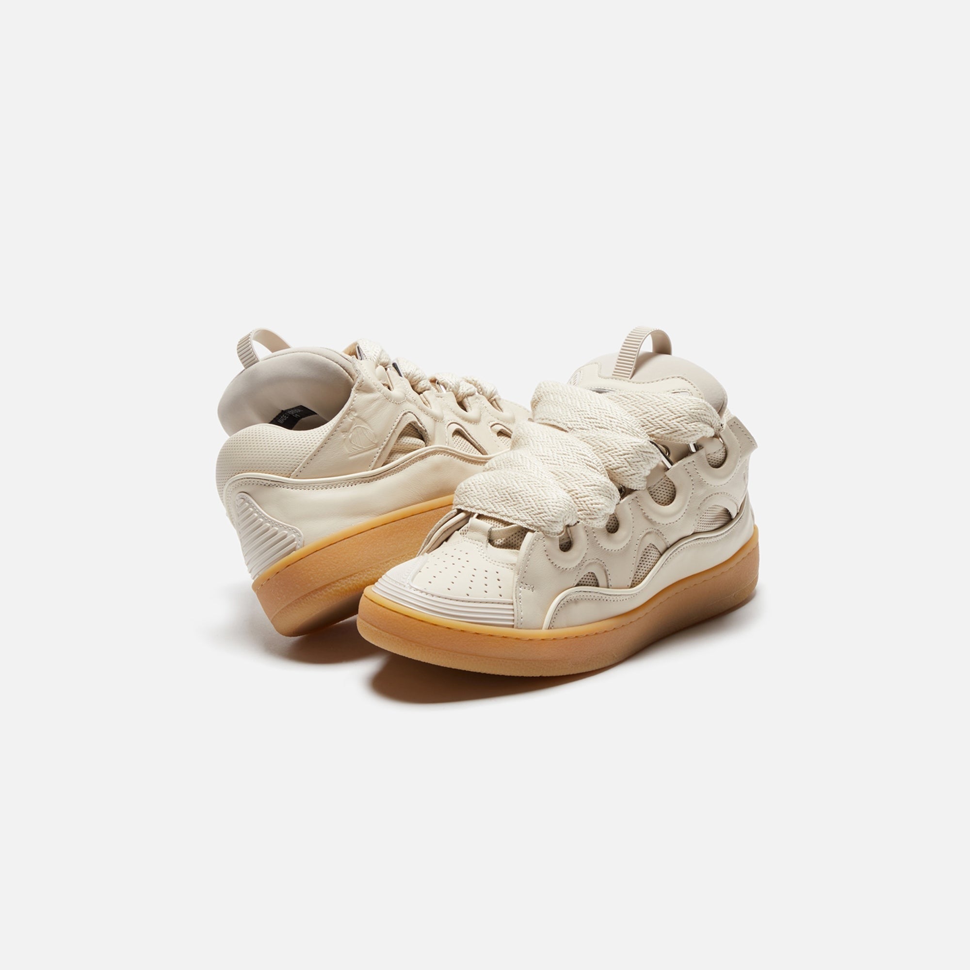 Lanvin Curb Sneakers - Chalk