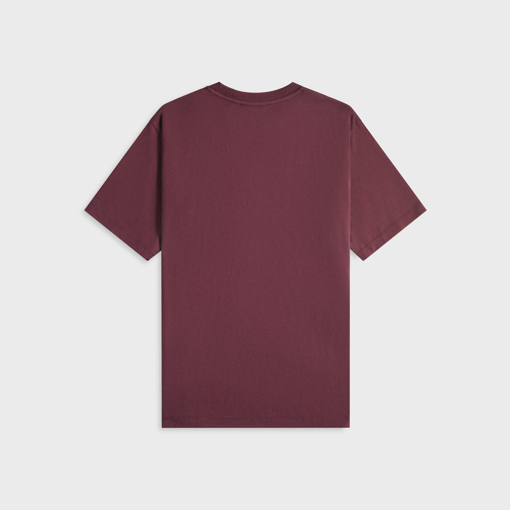 by Parra Protect The Sun Tee - Dark Burgundy
