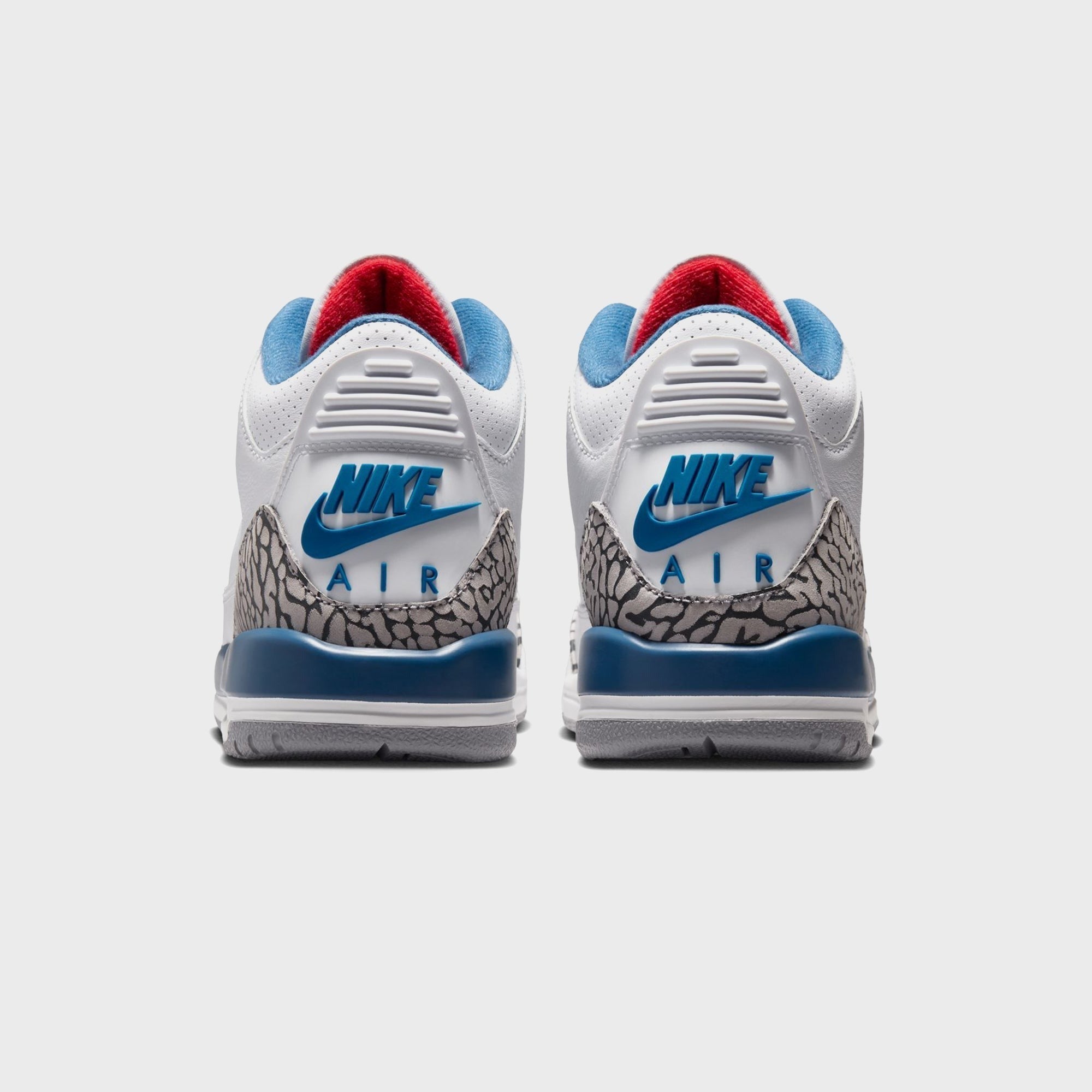 Jordan GS Air Jordan 3 Retro - White / True Blue / Cement Grey / Fire Red