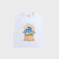 Casablanca Ribbed Tank Top - Bright White Jersey
