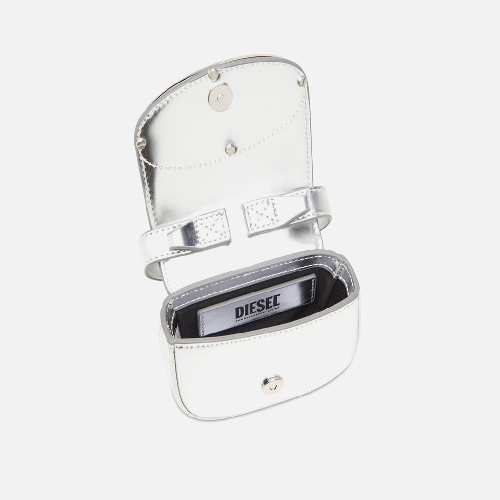 Diesel 1DR XS Shoulder Bag - Silver Mirror