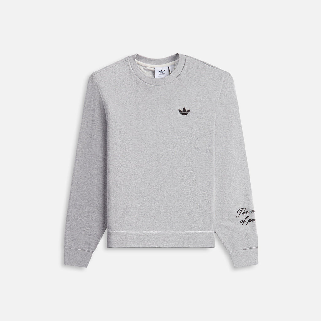 adidas Originals by Wales Bonner Crewneck - Heather Grey