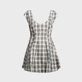 GUIZIO Leila Mini Dress - Green Plaid