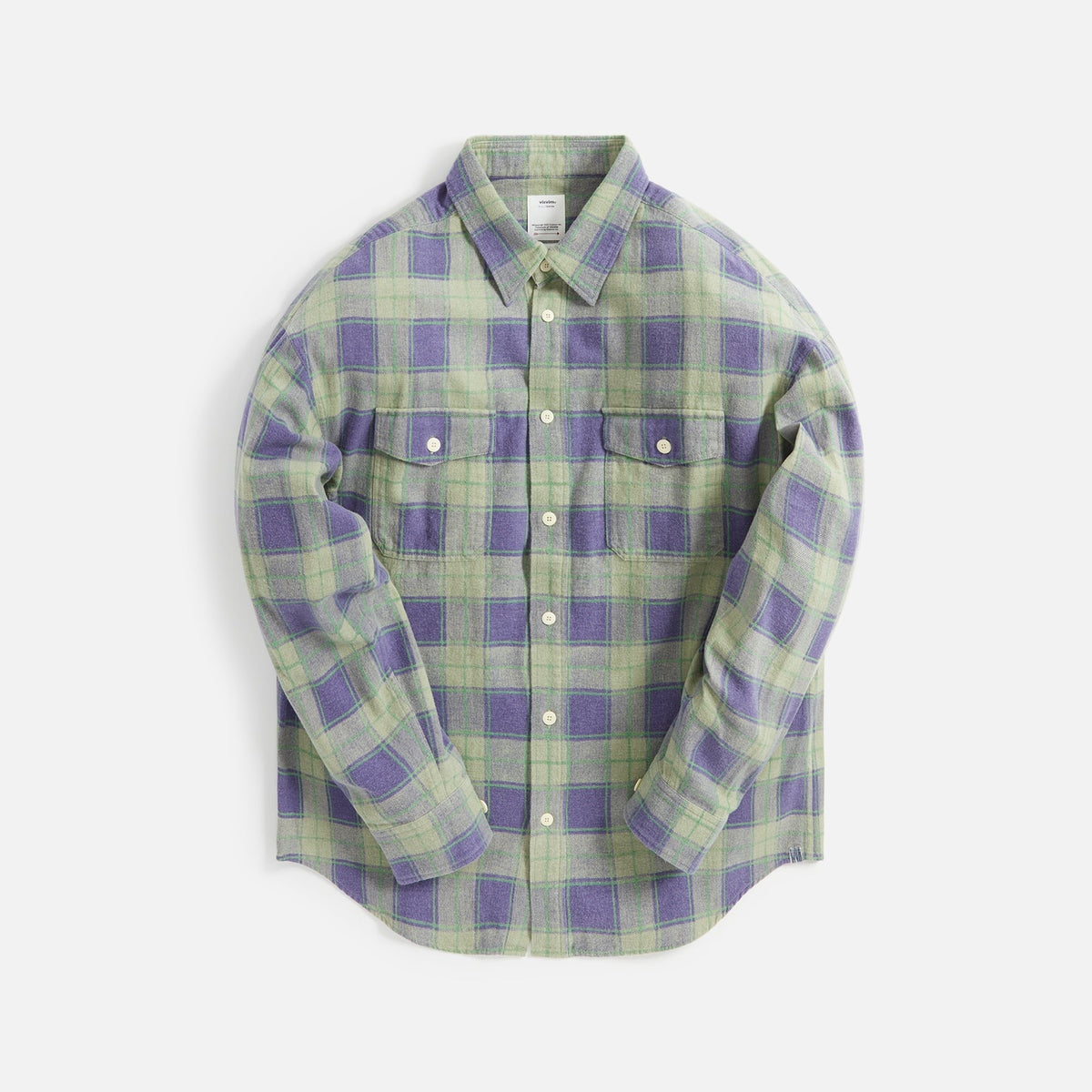 Visvim Pioneer Khadi Check Shirt - Green