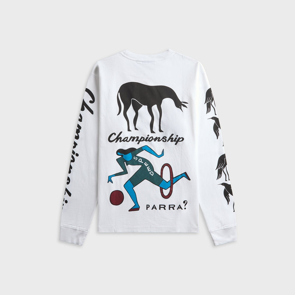 by Parra Divine Hammer Long Sleeve Tee - White