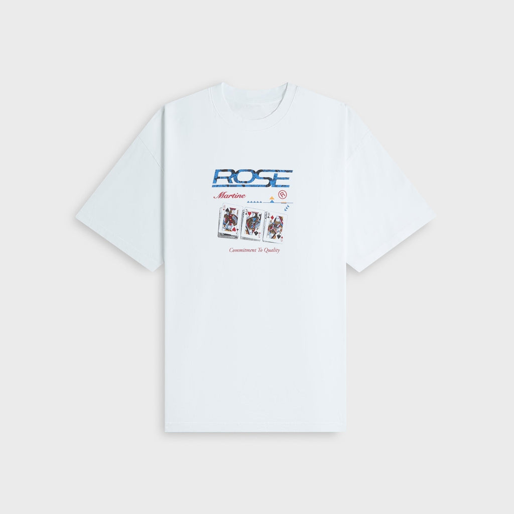 Martine Rose Playing Cards Oversized Tee - White