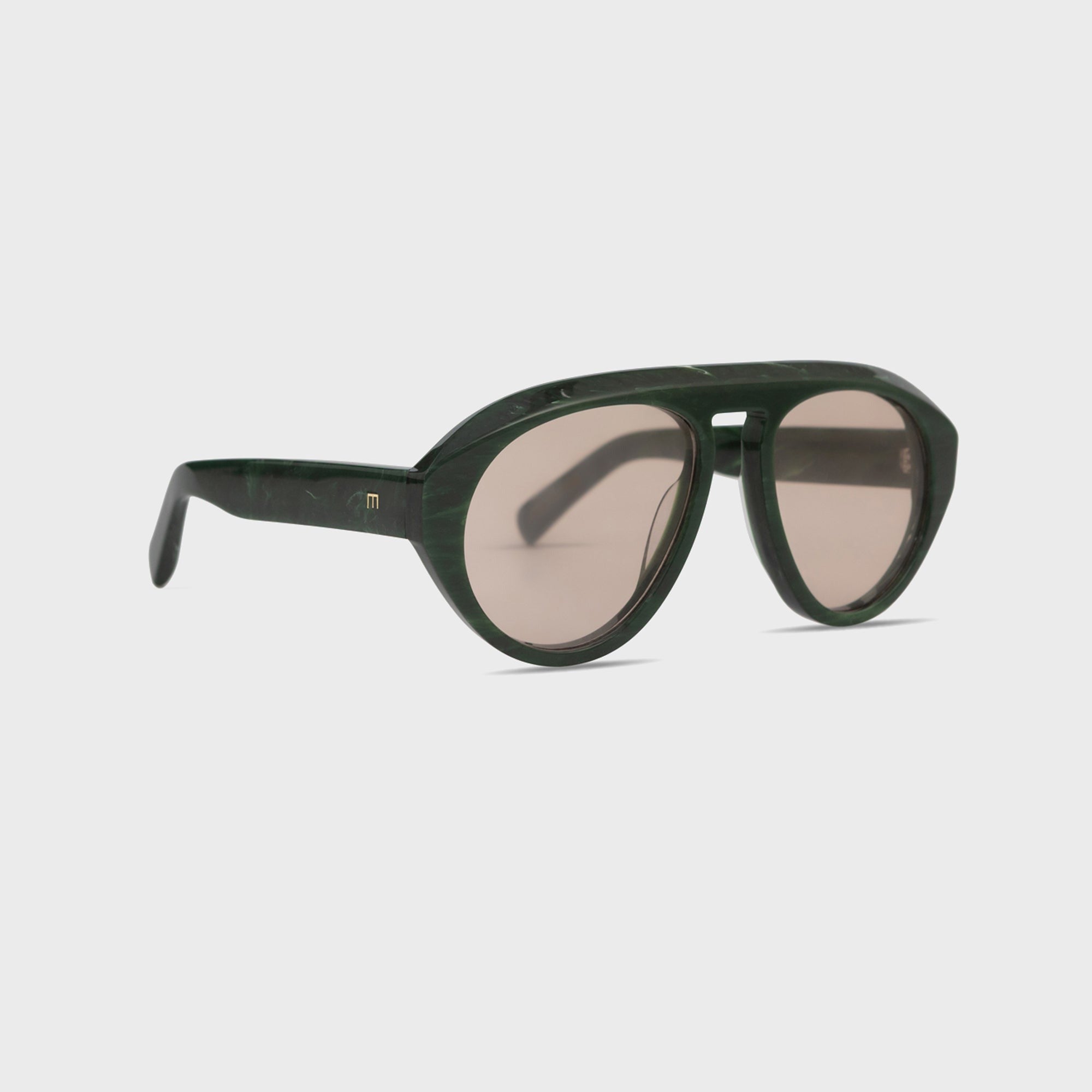 Elisa Johnson Val Sunglasses - Green Tortoise