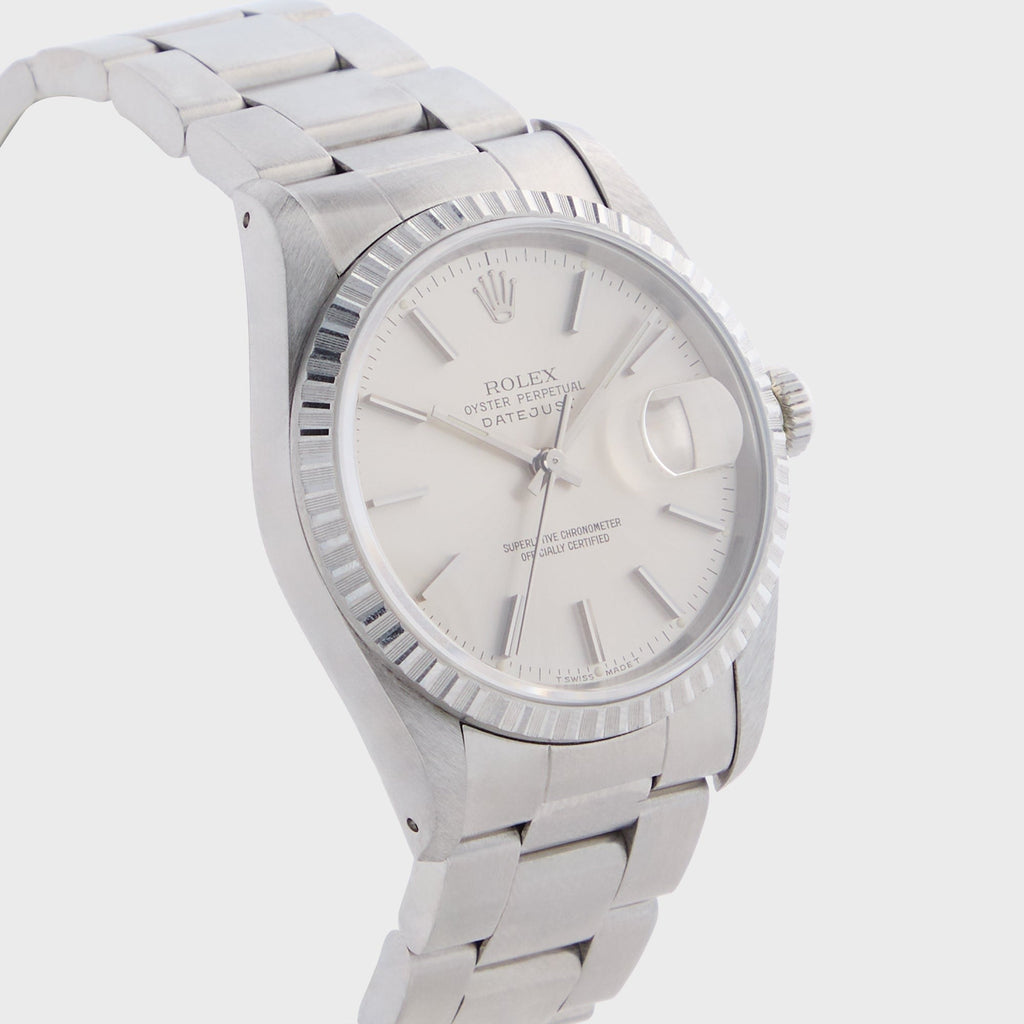 Wind Vintage Rolex IBM Datejust 16220 Unpolished - Silver