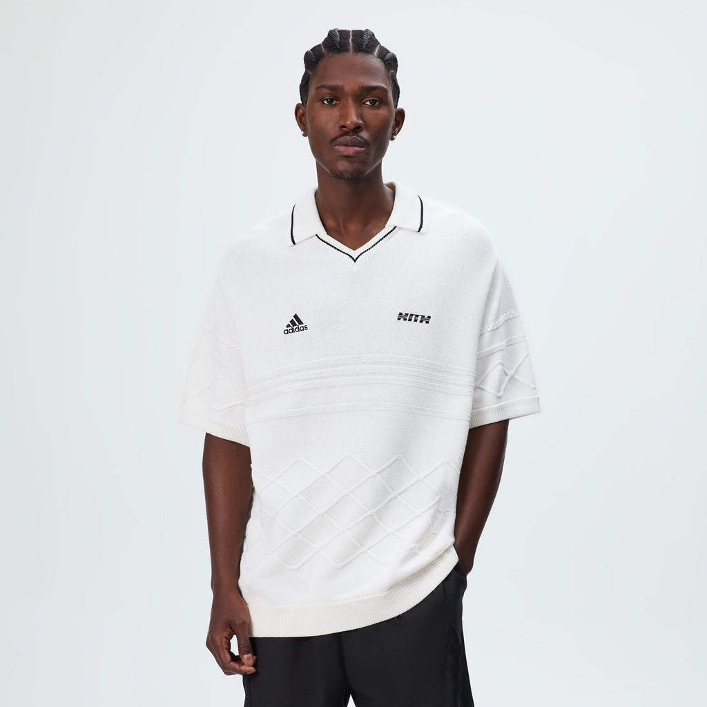 Kith & Messi for adidas Football Knit Polo - White