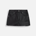 Alexander Wang Mini Skort with G-String and Diamante Charms - Black