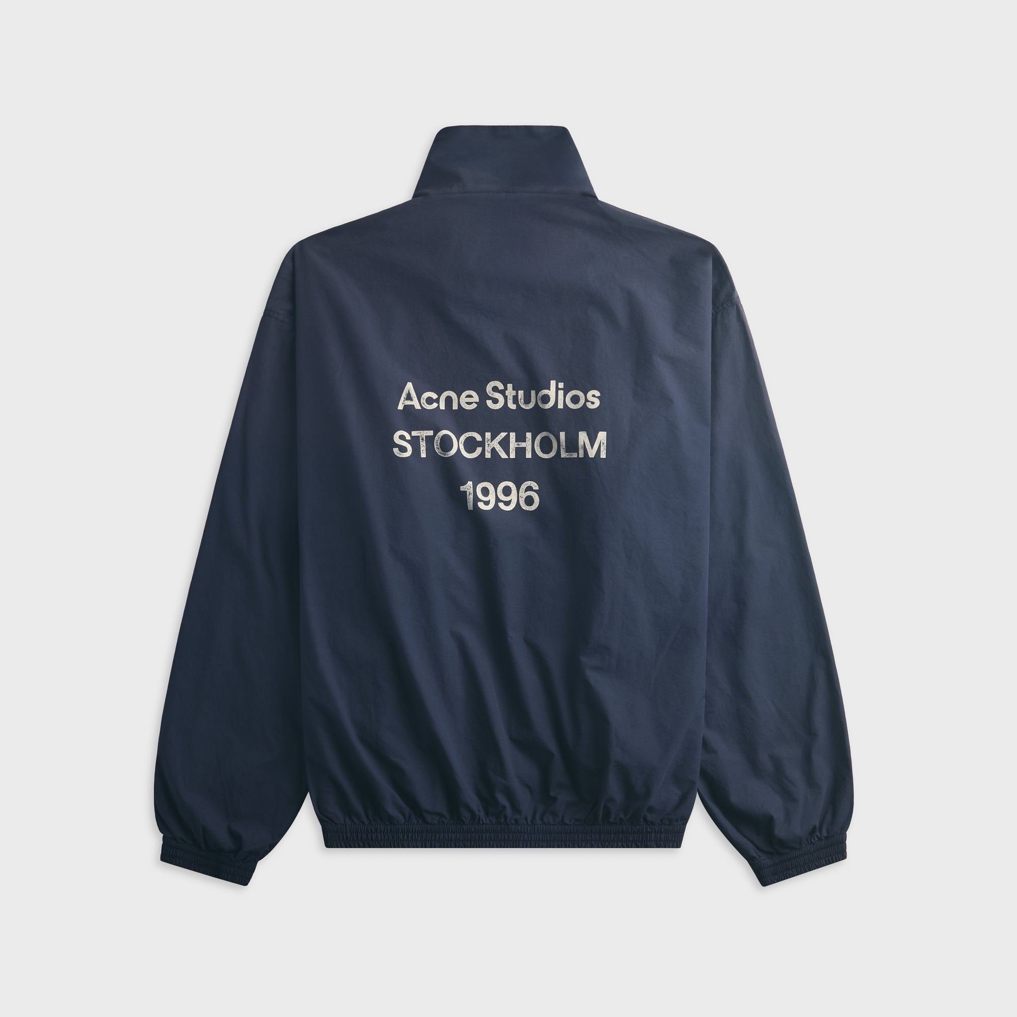 Acne Studios Washed Logo Jacket - Navy
