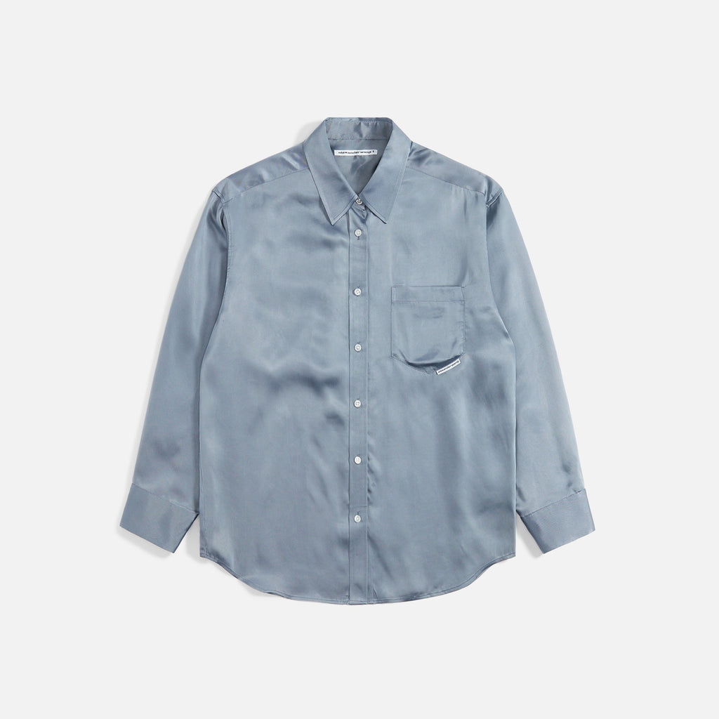 Alexander Wang Boyfriend Shirt - Oxford Blue / Black