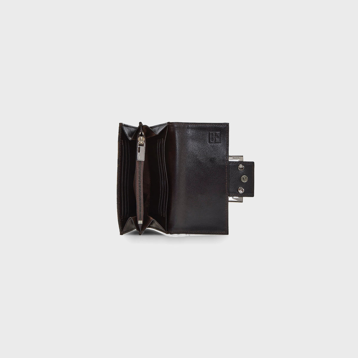 WGACA Fendi Zucca Compact Wallet - Brown