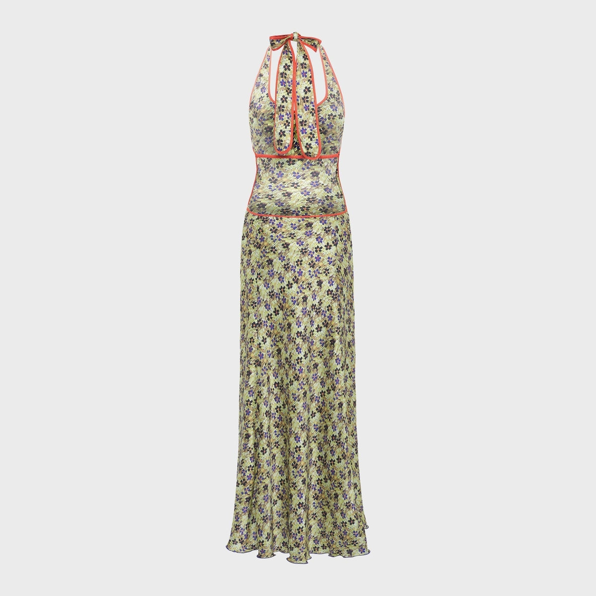 Siedres Samy Floral Print Open-Back Maxi Dress - Multi