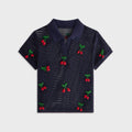 Kith Women Hedi Cherry Sweater Polo - Nocturnal