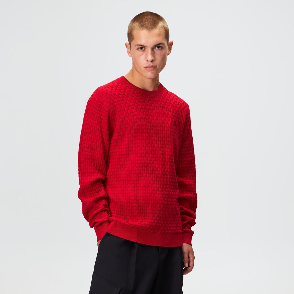 Kith Basketweave Tilden Crewneck Sweater - Fame