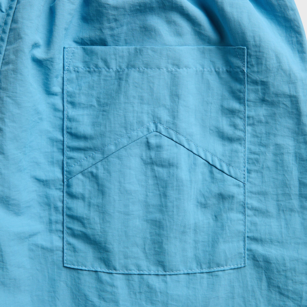 Rhude Logo Track Short - Baby Blue / Red