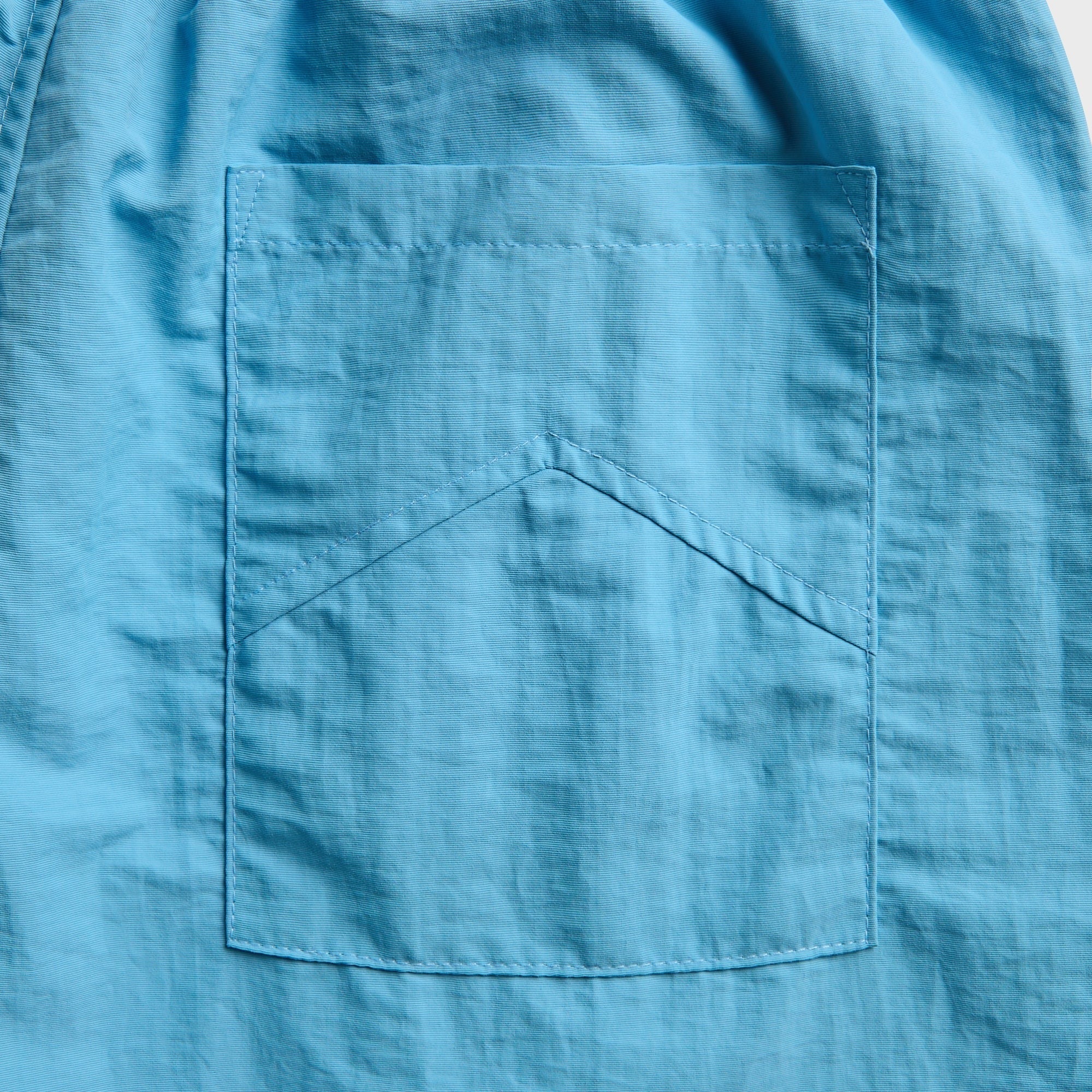Rhude Logo Track Short - Baby Blue / Red
