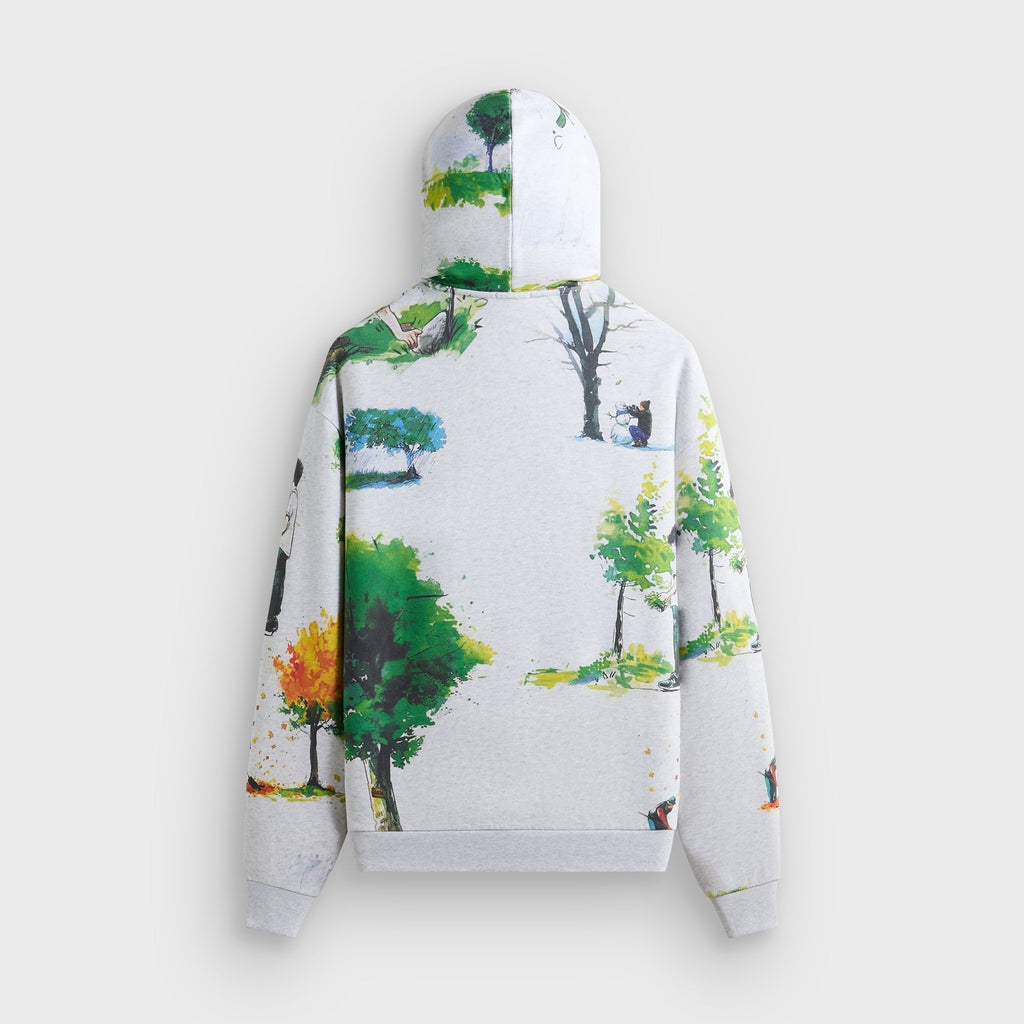 Kith & New Balance Watercolor Nelson Hoodie - Light Heather Grey