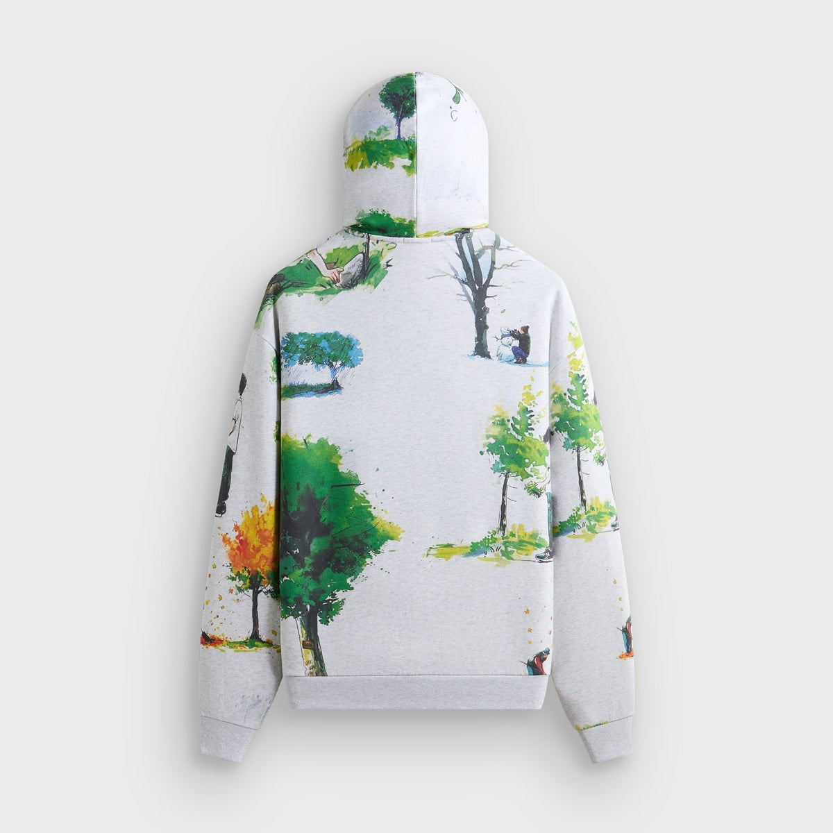 Kith & New Balance Watercolor Nelson Hoodie - Light Heather Grey