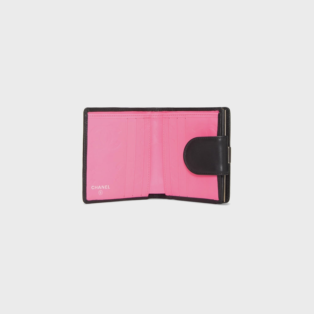 WGACA Chanel Quilted Calfskin Cambon Wallet - Black