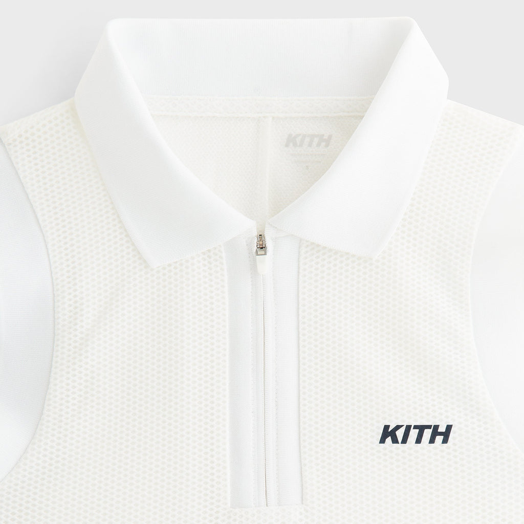 Kith Women Perry Polo Mesh Dress - White
