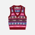 Ganni Logo Wool Mix Vest - Multi