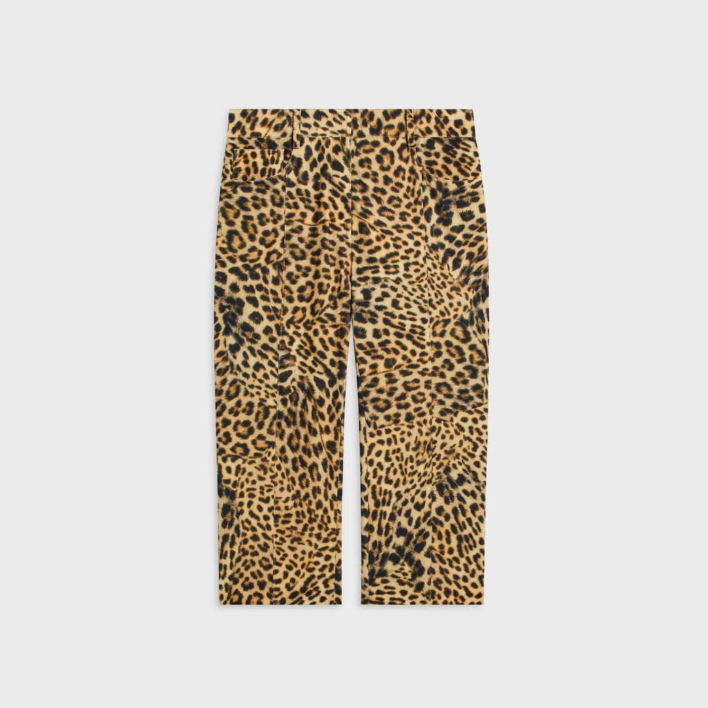 Norma Kamali Pedal Pusher Jean - Cheetah Patch