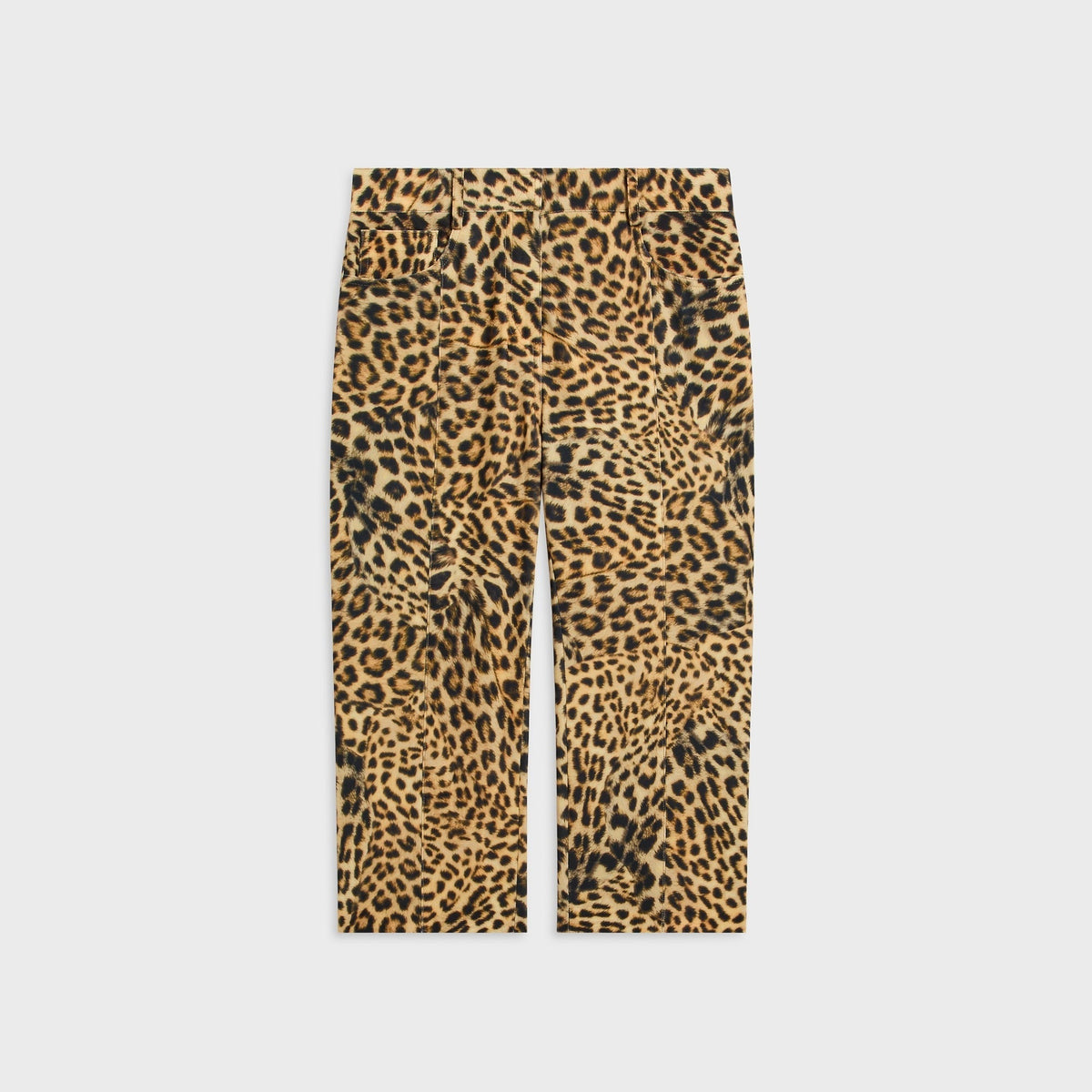Norma Kamali Pedal Pusher Jean - Cheetah Patch