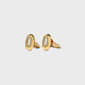 Alexis Bittar Faceted Gold Jeweled Stud Earring - Gold