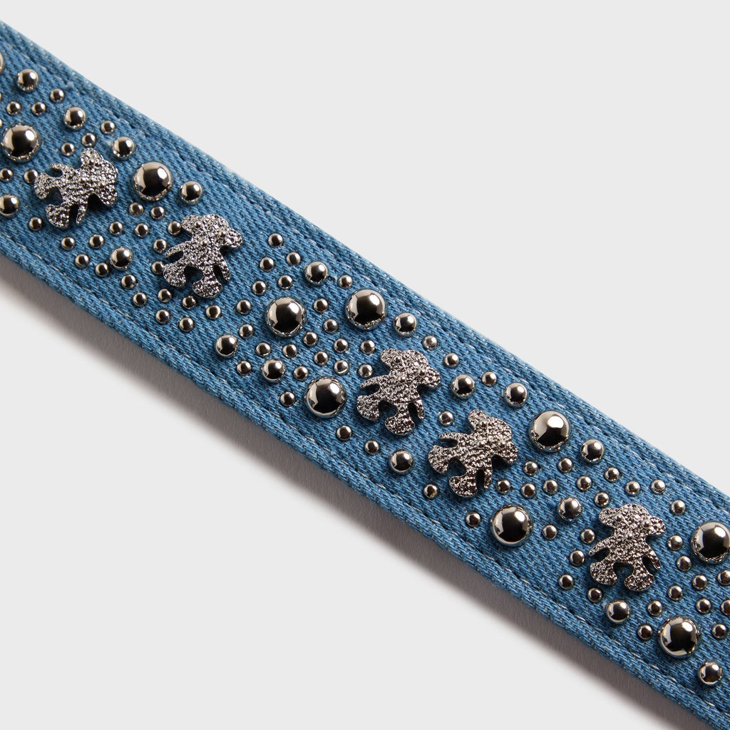 Veneda Carter Teddy Studded Belt - Light Wash