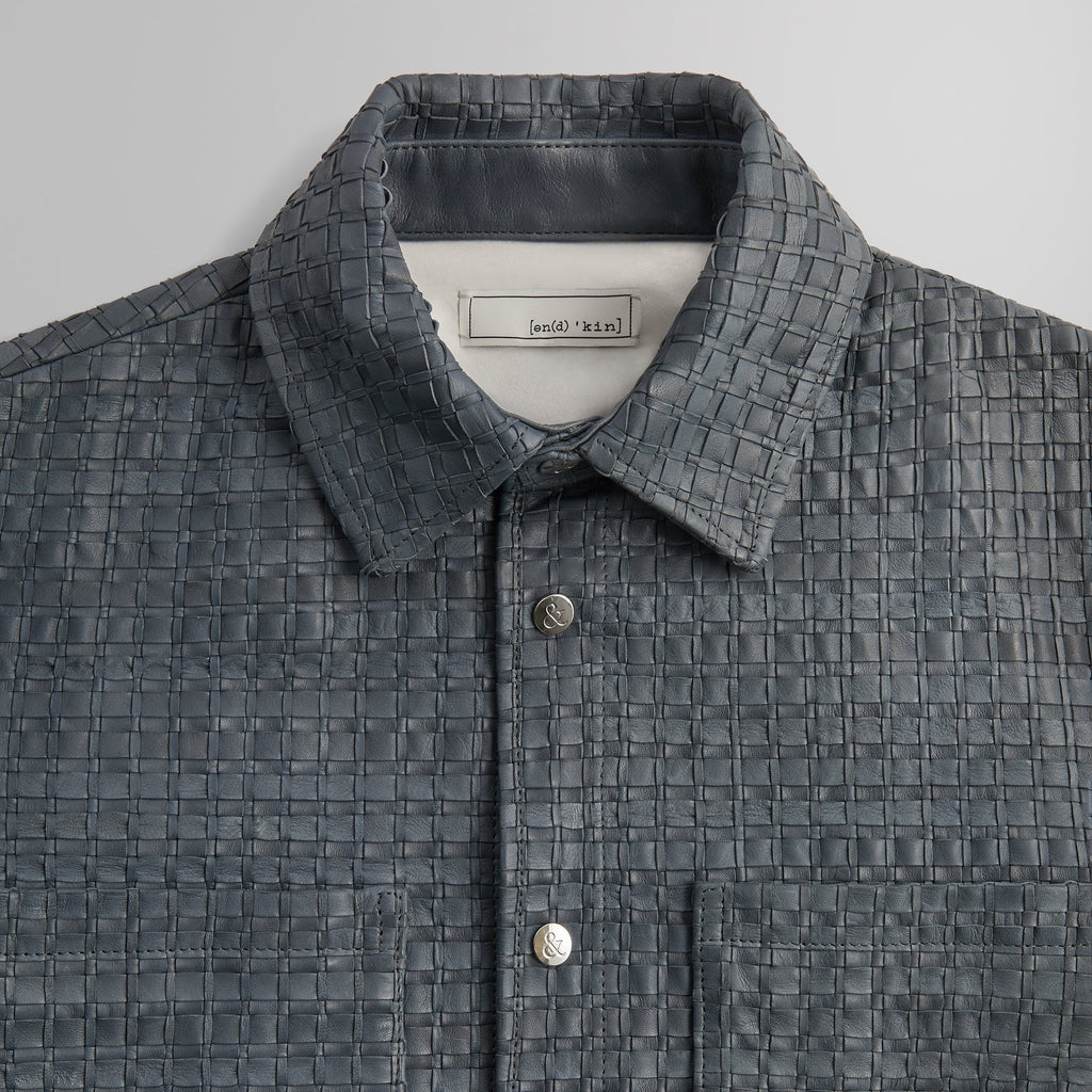 &Kin Woven Leather Apollo II Shirt - Machine