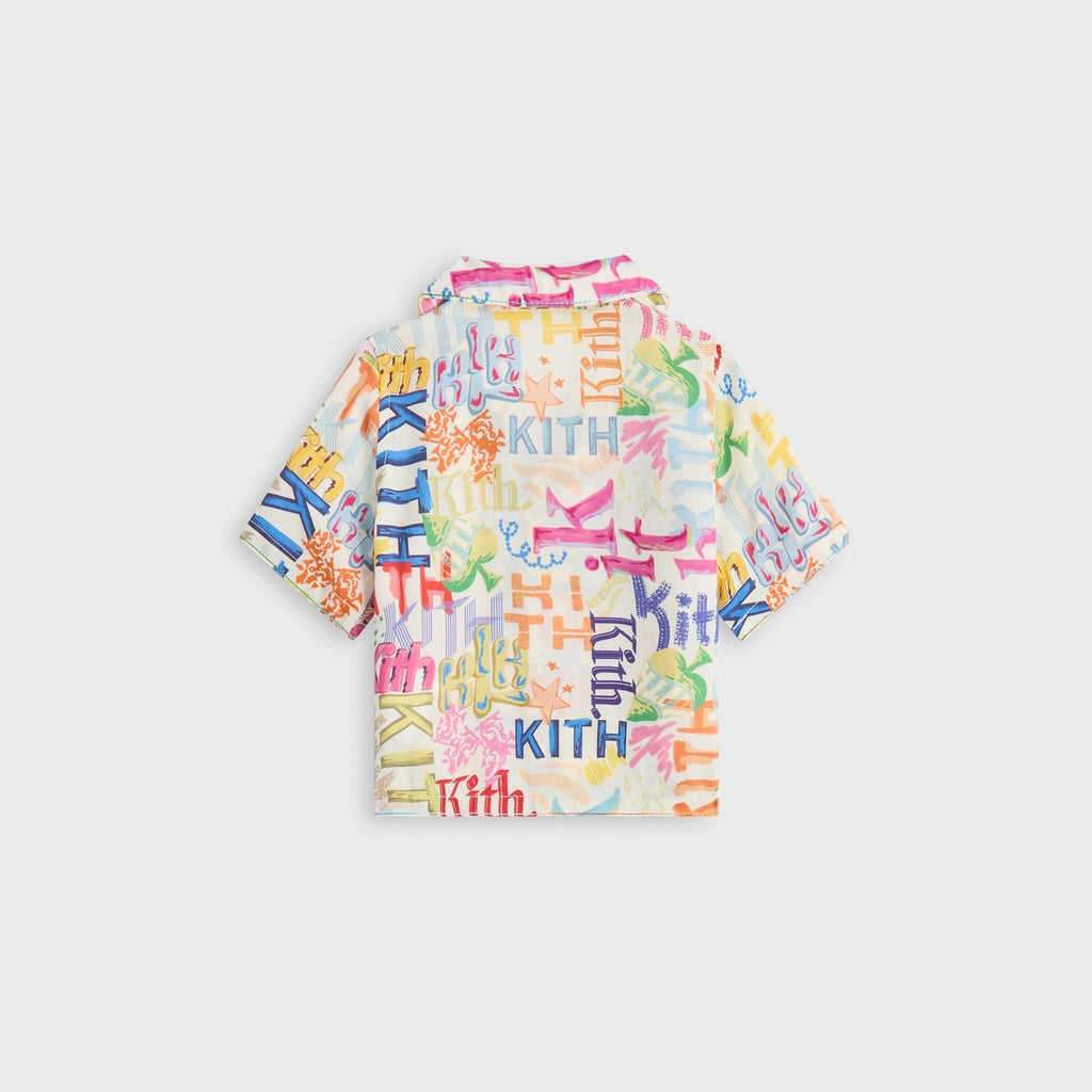 Kith Baby Sketched Monogram Thompson Camp Shirt - Silk