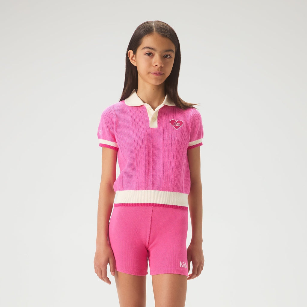 Kith Kids Teagen II Cropped Polo - Daphne