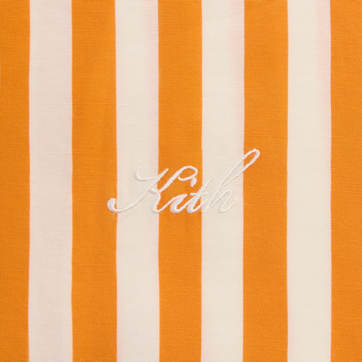 Kith Striped Thompson Camp Collar Shirt - Tiger