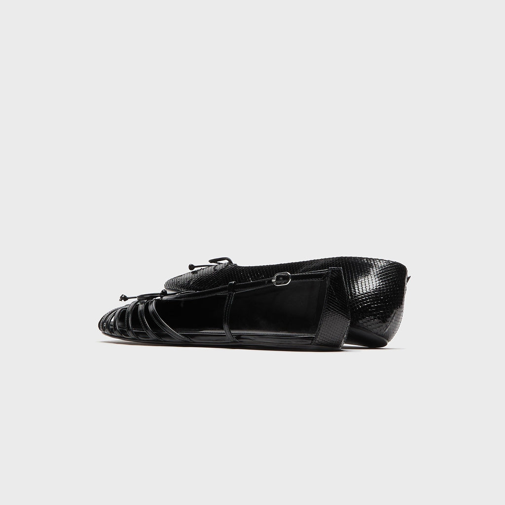 ABRA Double Shoe Ballerina Flat - Black
