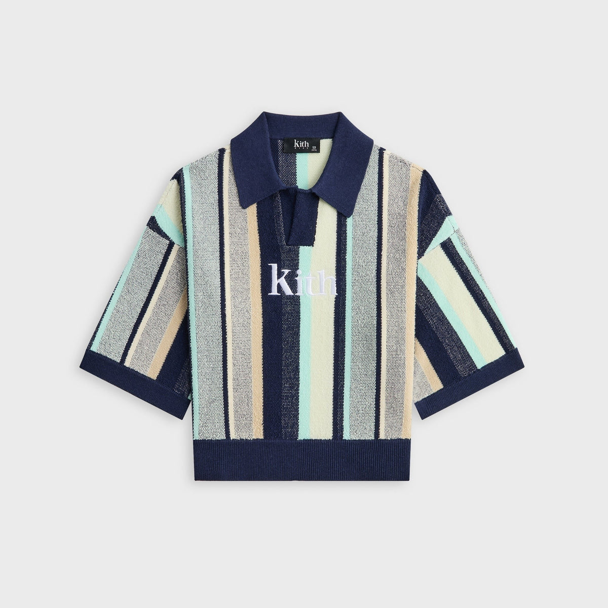 Kith Kids Striped Nelson Short Sleeve - Mykonos