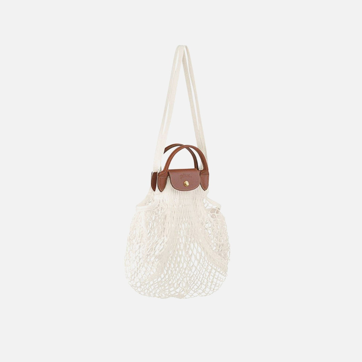 Longchamp Le Pliage Filet Knit Bag - Ecru