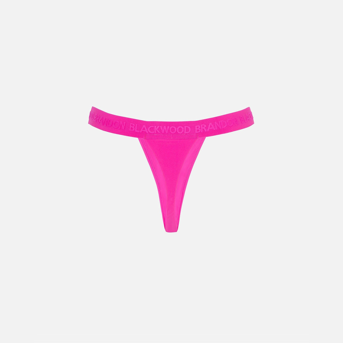 Brandon Blackwood Logo Swim Thong - Hot Pink