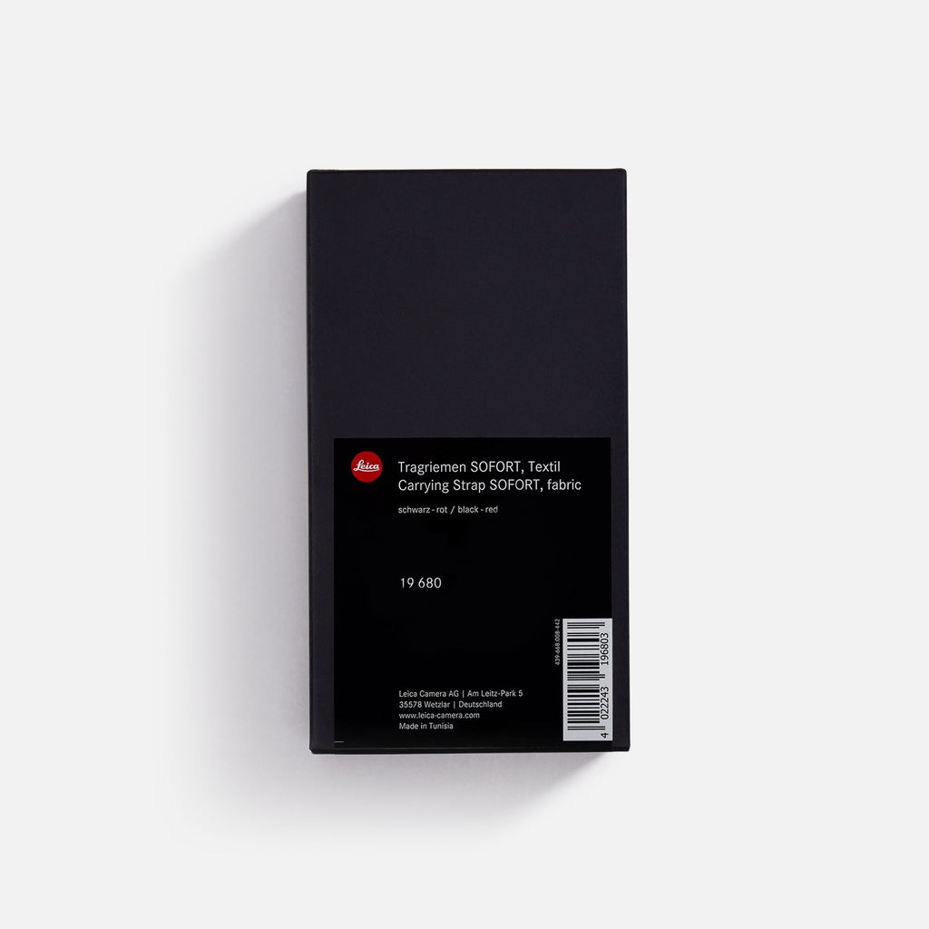Leica Carrying Strap SOFORT - Black / Red