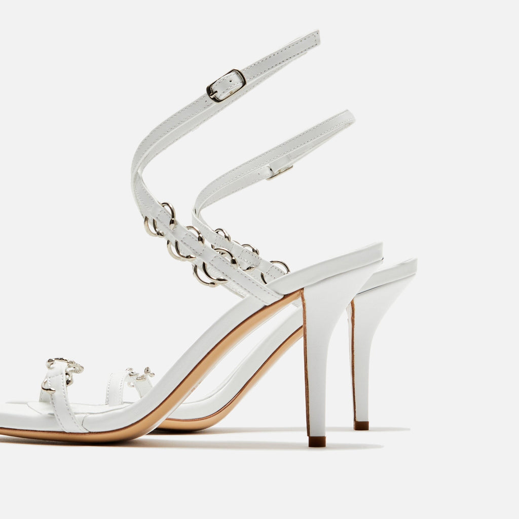 Gia Borghini x Miaou Reno Sandal - White