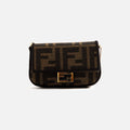 WGACA Fendi Zucca Convertable Bag Charm Nano - Brown