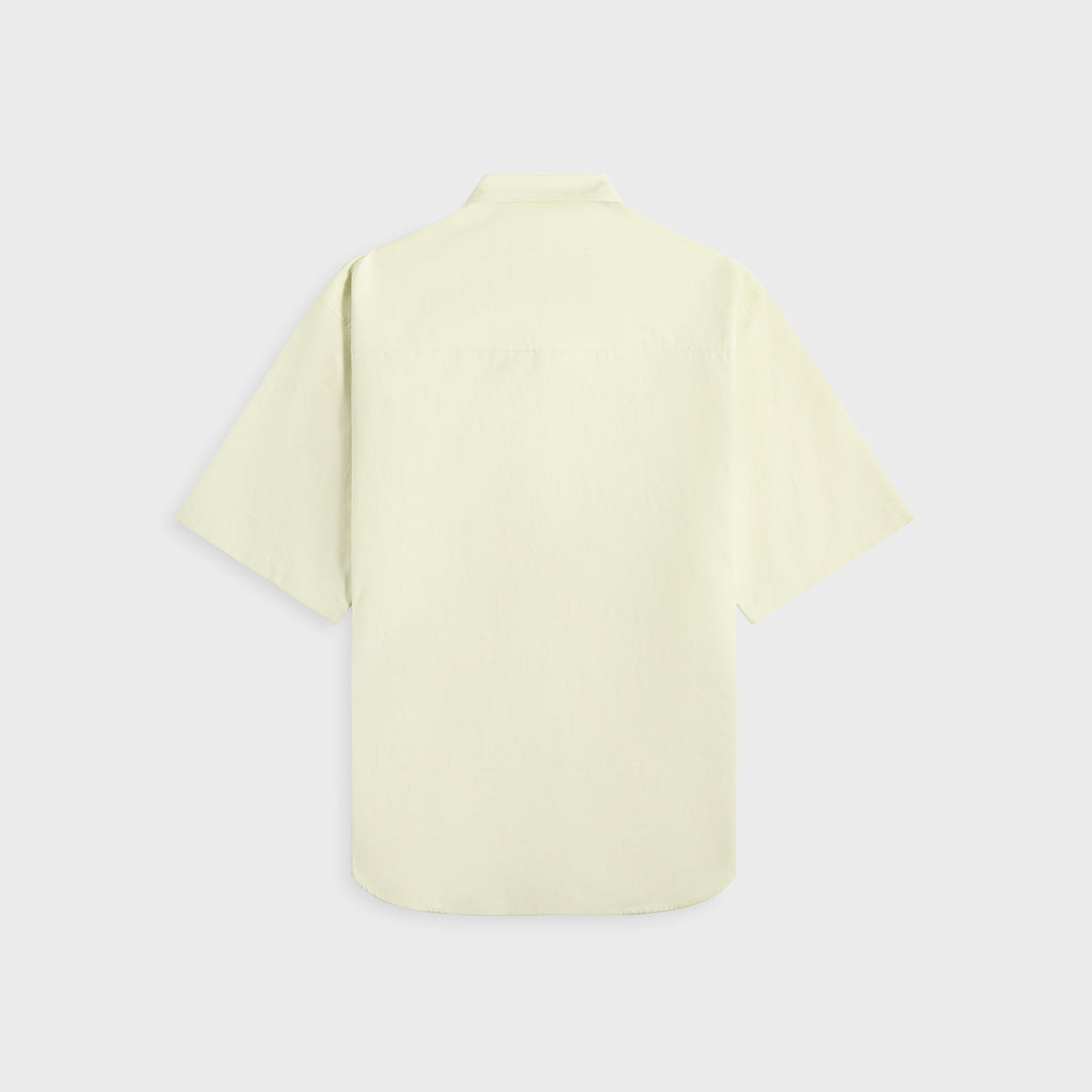 Auralee Washed Finx Twill Big Half Sleeved Shirt - Light Green