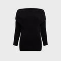 Rick Owens Long Sleeve Cowl Top - Black