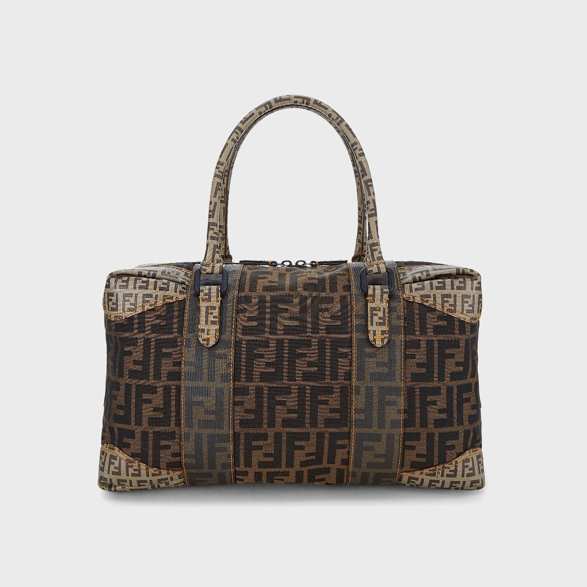 WGACA Fendi B Mix Boston Large - Brown