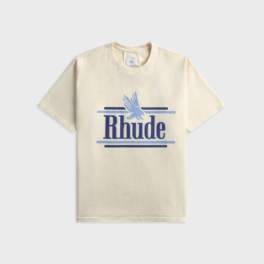 Rhude Rossa Tee - Vintage White / Blue